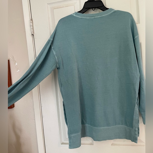 Teal old navy xs crewneck oversized lounge soft - Picture 2 of 8